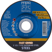 Grinding Wheel GP FASTGRIND Depressed Centre - STEEL - 125mm
