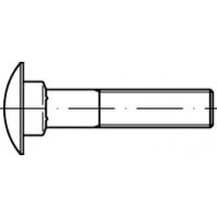M6X20 Metric Coarse Cup Head Bolt Only DIN 603 A4 / 316 Stainless Steel
