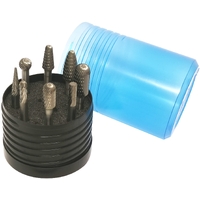 8pc Burr Set 1/4" Shank - Tungsten Carbide - MX NCC General Purpose