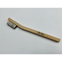 Welder's Toothbrush Stainless Steel INOX Wire - Wood Handle