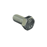 M24X60 1.50P Metric Fine Hex Set Screw (Full Thread) AS1110.2 / ISO 4017 Class 8.8 Zinc Plated