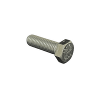 M10X120 Metric Coarse Hex Set Screw (Full Thread) ISO 4017 / DIN 933 A2-70 Stainless Steel