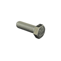 M10X25 Metric Coarse Hex Set Screw (Full Thread) ISO 4017 / DIN 933 A2-70 Stainless Steel