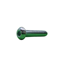 #1-72X1/4 UNF Button Head Cap Screw ASME B18.3 ~Class 12.9 Zinc Plated