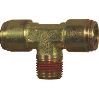 88-012-0402 1/4 Tube x 1/8 NPT D.O.T. Air Brake Push-In Male Branch Tee