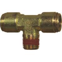 88-012-0404 1/4 Tube x 1/4 NPT D.O.T. Air Brake Push-In Male Branch Tee