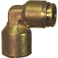 88-015S-0604 3/8 Tube x 1/4 NPT D.O.T. Air Brake Push-In Swivel Female Elbow