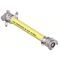 A10202020F Contractors Yellow Air Hose Assembly 20mm x 20mtr c/w Type A Couplings & Claw Clamps