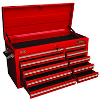 KC Tools Professional 10 Drawer Wide Tool Box (Red), 1051 x 445 x 552