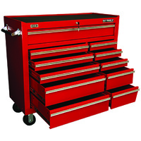KC Tools Professional 11 Drawer Wide Roll Cabinet (Red), 1067 x 458 x 1007
