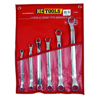 KC Tools Spanner Set, Ring, 3/8" - 1" AF 6 Pc