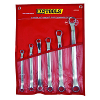 KC Tools Spanner Set, Ring, 8mm - 19mm 6 Pc