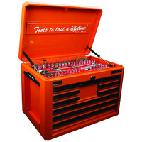 KC Tools Premium 10 Drawer Full Depth Tool Box (Orange), 712 x 472 x 497