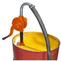 Poly rotary hand pump for Adblue with 3m clear delivery hose, s/s spout and suction