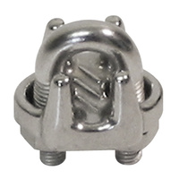 Wire Rope Grip to Suit 3.2mm Wire Rope - 316 Grade Stainless Steel