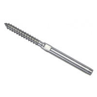 Swage Stud Lag Screw 316gr RH 4mm wire