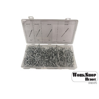 Workshop Buddy 500pce Rivet Grab Kit (1/8x1/4 to 1/8x5/8)