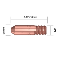 Binzel® Style M5x5mm 0.8mm Contact Tip  - CT0855