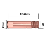 Binzel® Style Aluminium M6x6mm 0.9mm Contact Tip - CT0966A