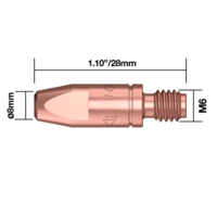 Binzel® Style M6x8mm CCZ 0.9mm Contact Tip - CT0968Z