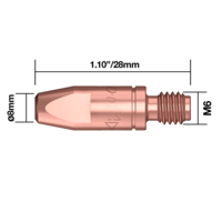 Binzel® Style M6x8mm CCZ 1.0mm Contact Tip - CT1068Z
