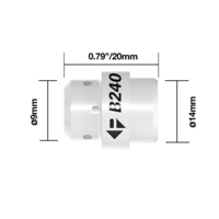 Binzel® Style Gas Diffuser Black BZL 24 - DIF24