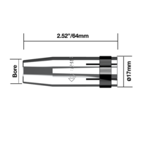 Binzel® Style Gas Nozzle Tapered BZL 24 - NZTP24