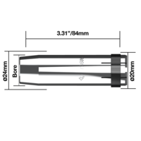 Binzel® Style Gas Nozzle Conical 36 - NZCO36