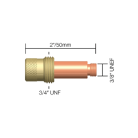 Gas Lens 17/18/26 Series 1.0mm Gas Lens - 45V24