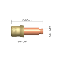 Gas Lens 17/18/26 Series 1.6mm Gas Lens - 45V25