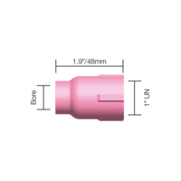 Large Diameter Gas Lens Cups Gas Lens Cup Large 16.0mm (#10) - 53N88