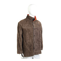 Leather Welders Jacket Charcoal Brown 4XL - AP51304XL