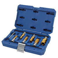 Holemaker Uni Shank Gold Series Cutter Set,  Metric Short 13, 14, 16, 18, 22, 26mm & Pin