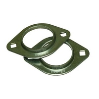PFL204/ECO Pressed Metal Flanged Oval Housing Per Pair