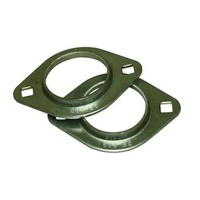 PFL207 Pressed Metal Flanged Oval Housing Per Pair