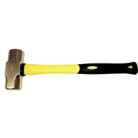 Brass Sledge Hammer 4.4lb / 2kg 400mm Fiberglass Handle
