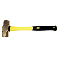 T&E Brass Sledge Hammer 4.4lb / 2kg 400mm Fiberglass Handle