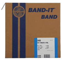 C403 9.53mm / 3/8" BAND-IT® Band Strapping 316 Stainless Steel 30.5m metre roll