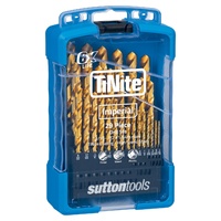 Sutton Drill Set D103 S3 29Pce Jobber HSS TiN 1/16 - 1/2 x 1/64ths