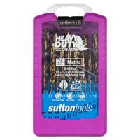 Sutton Drill Set D109 SM3 25Pce Jobber Heavy Duty Cobalt Split Point 1.0-13.0X0.5mm