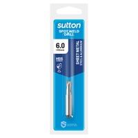 Sutton Spot Weld Drill 6x45mm Flat Shank HSS-Co8