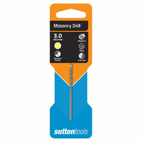 Sutton Drill D600 3.0mm X 60mm Masonry Straight Shank Standard Fixing