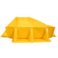 Portable Containment Bund, Collapsible Sidewall (1200W x 1200L x 300H mm) - 400L