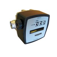 3 digit 20-120LPM 1" mechanical display flow meter with viton seals for petrol