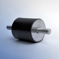 F30X22-A1 Cylindrical Rubber Mount 30mm x 22mm Male-Male 40 Shore (M8x1.25Px23L)