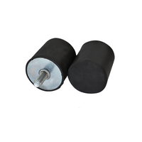 100X55mm Cylindrical Anti Vibration Rubber Mount Male x Buffer A (40 Shore)
