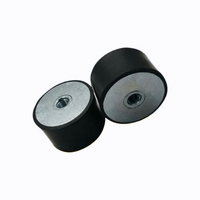 Cylindrical Rubber Mount 20mm x 25mm Female-Female 40 Shore (M6)