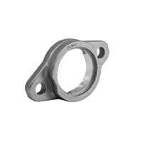 FL004 Premium Silver Series 2 Bolt Flanged Bearing Housing
