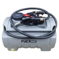 100ltr Fueline poly diesel ute tank kit with 12V pump, 4m hose and automatic nozzle