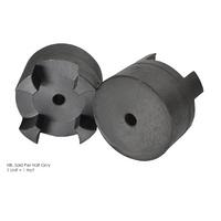 Curved Jaw Coupling Half GE19-1a Full Hub Pilot Bore Centre